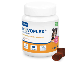 Мовофлекс Virbac Movoflex L таблетки для підтримки здоров'я, рухливості суглобів у собак вагою понад 35 кг, 30 таблеток по 6 гр