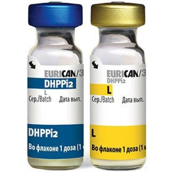Еурікан DHPPI2- L Eurican DHPPI2- L вакцина проти чуми, гепатиту, парвовірусу, аденовірусу, лептоспірозу собак