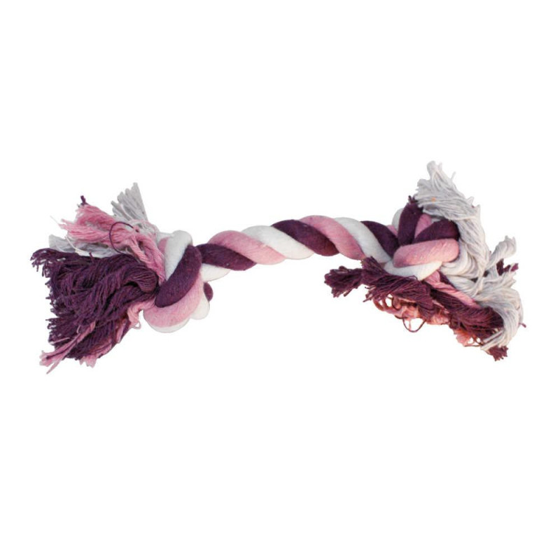 Іграшка для собак CROCI канат грейфер з вузлами, фіолетовий, 30 см