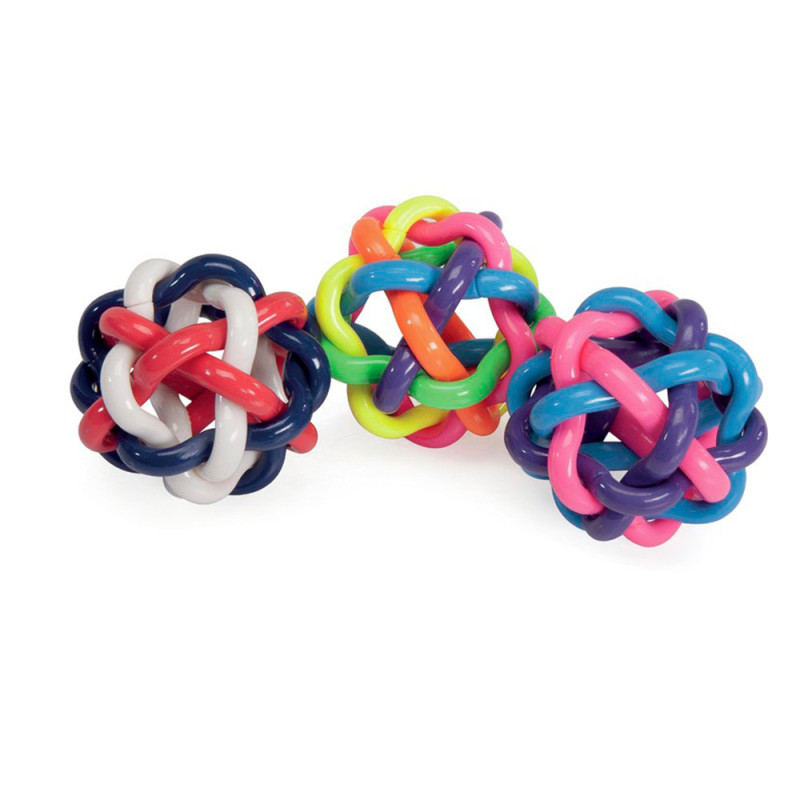 Іграшка для собак CAMON м'яч кручений з TPR з ароматом молока, 9,5 см