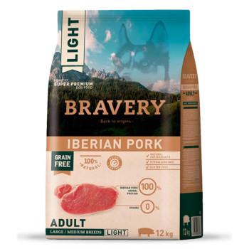 Бравері Bravery Iberian Pork Large/Medium сухий корм з іберійською свининою для середніх і великих собак, 12 кг (2260)