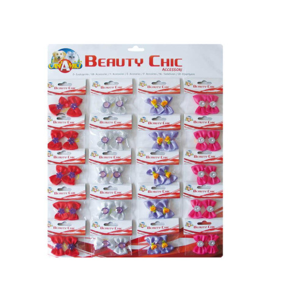 Бантики для собак 35мм, 2шт. в упак./20 шт.на планшете(4 вида)/(ціна за 2 бантика)