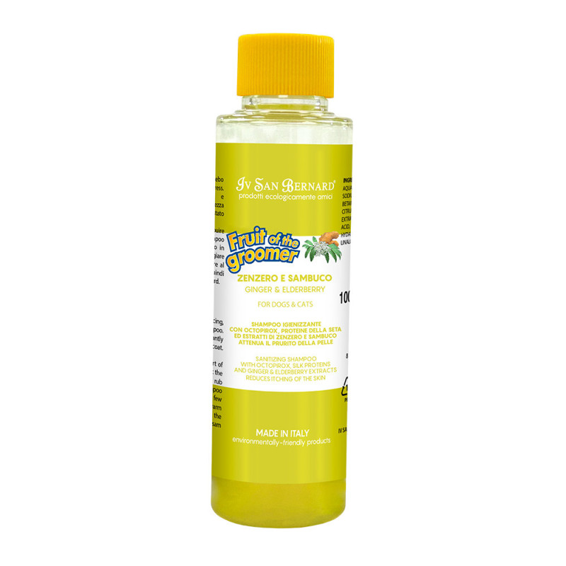 Шампунь антибактеріальний Імбир та Бузина Iv San Bernard Ginger &amp; Elderberry для собак та котів, 100 мл