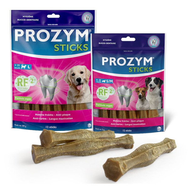 Prozym RF2 Ceva Dental Sticks L жувальні палички для очищення зубів у собак великих порід, 12 паличок