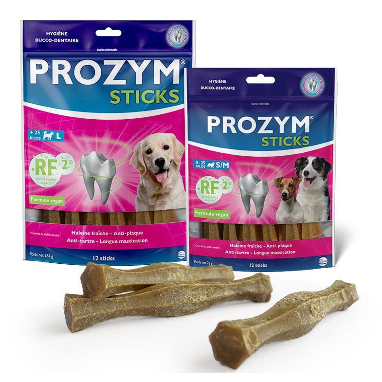 Prozym RF2 Dental Sticks S/M жувальні палички для очищення зубів у собак малих і середніх порід, 12 паличок