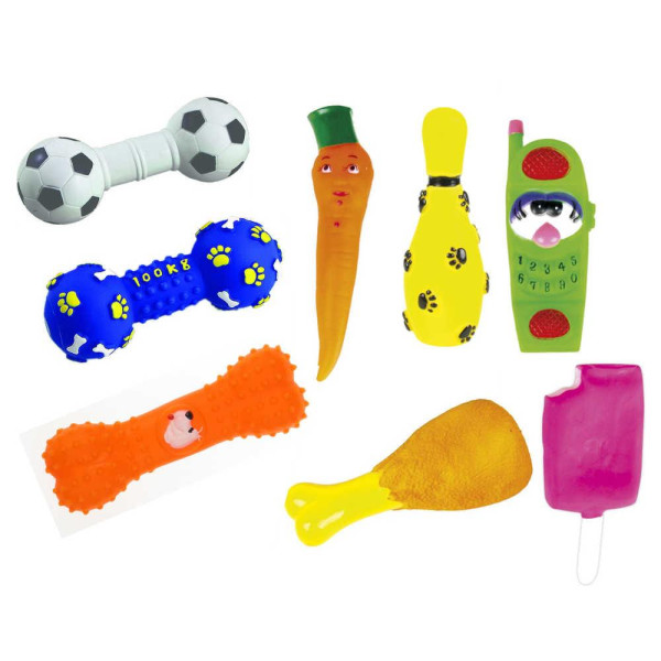 Іграшка для собак TETRAPET Toys Fun, вінілові іграшки (різні фігурки), 14-16,5 см