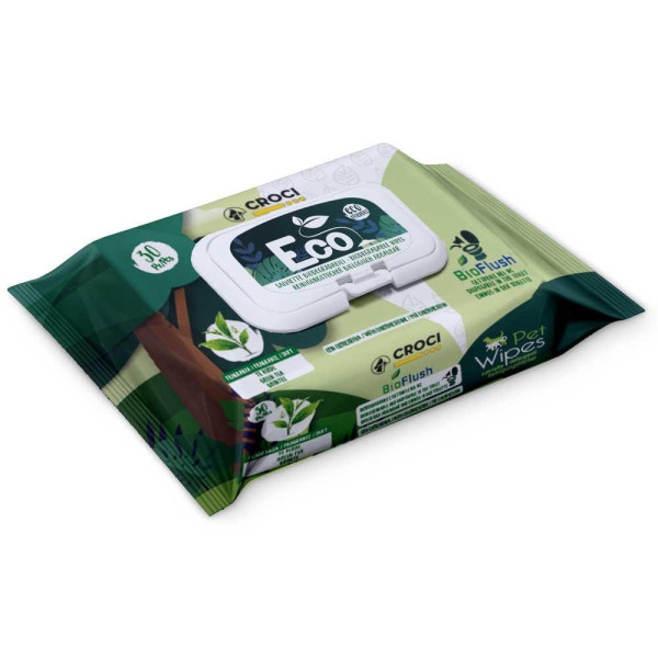 Серветки гігієнічні CROCI ECO TEA/CHLOREX, 30 шт