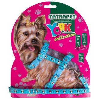 Набір TETRAPET шлея +повідець, нейлон York, 1х18-45/120см