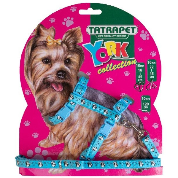 Набір TETRAPET шлея +повідець, нейлон York, 1х18-45/120см