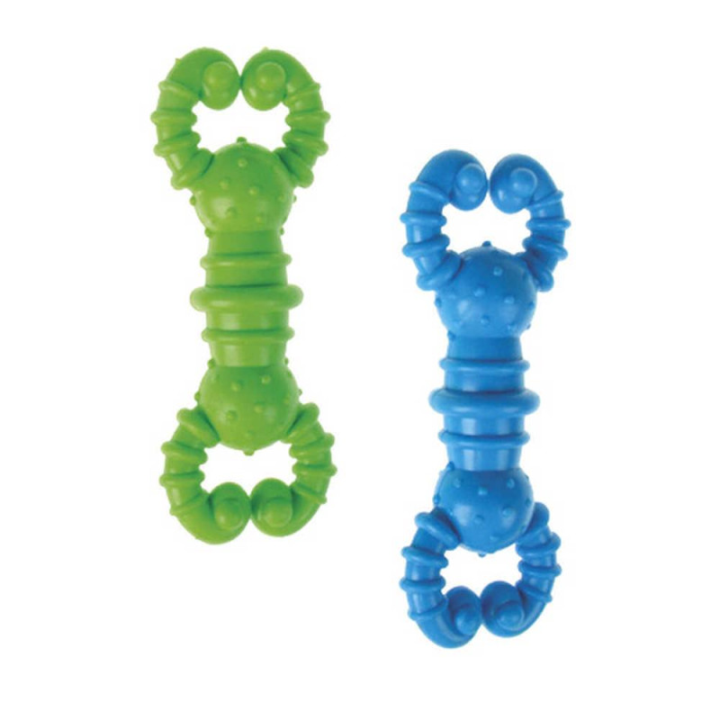 Іграшка для собак TETRAPET Dental Gum, гантелька гумова, 11,5 см