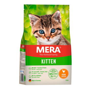 Міра Mera Cats Kitten Сhicken (Huhn) сухий корм з куркою для кошенят віком від 2 до 12 місяців, 10 кг (038245)