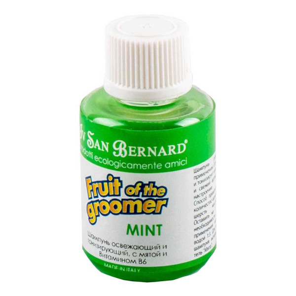 Шампунь М'ята Iv San Bernard Fruit of the Groomer Mint Shampoo з вітаміном В6 для собак та котів, 30 мл Шампунь М'ята Iv San Bernard Fruit of the Groomer Mint Shampoo з вітаміном В6 для собак та котів, 30 мл