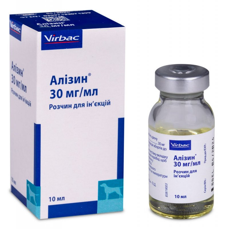 Алізин Virbac Alizin екстрене переривання вагітності, лікування піометри у собак і кішок, 10 мл