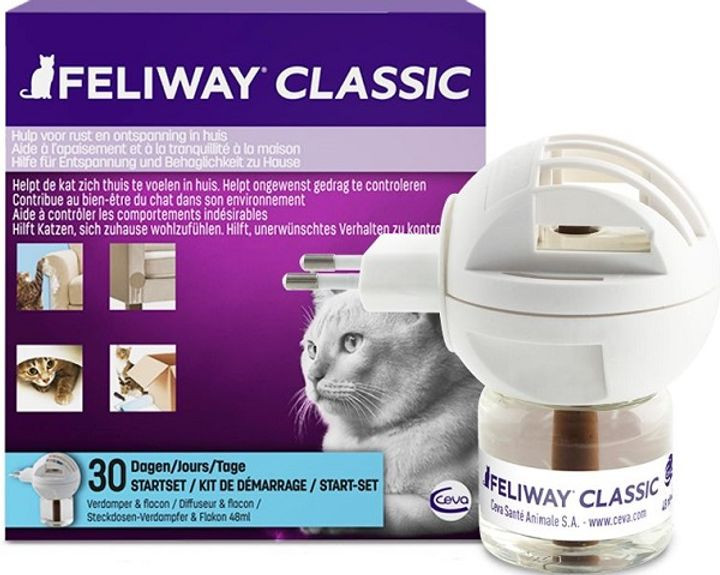 Фелівей Класик Ceva Feliway Classic антистрес феромон для котів і кішок, дифузор зі змінним блоком, 48 мл