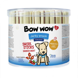 Ласощі  для собак "Bow wow" палички вялені "Копчене м'ясо"12см