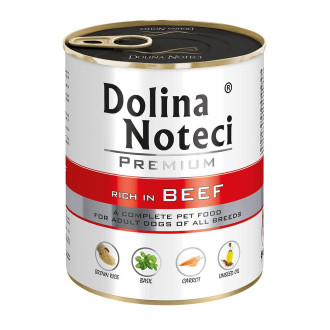 Корм конс.Dolina Noteci Premium  для собак з яловичиною, 800 гр