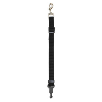 Повідець з гаком безпеки CROCI Harness Safety Belt, чорний, 2x150 см