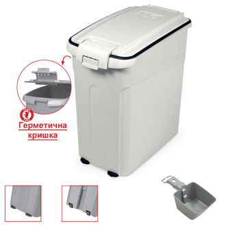 Контейнер для корму MPS OTO FOOD CONTAINER L WHITE L, 54л, 40x24x55см