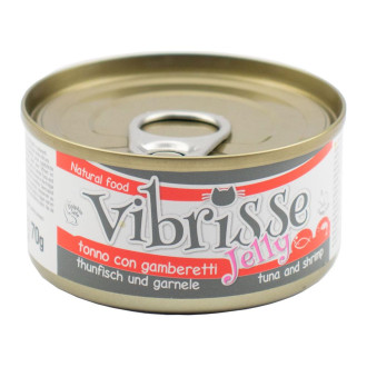 Конс. для котів CROCI VIBRISSE JELLY, тунець/креветки в желе, 70 г