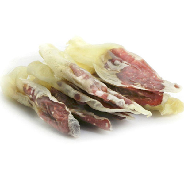 Ласощі "Селянські Смаколики" для собак,кролячі вушка з качкою, 8-10х4-5 см , 500г