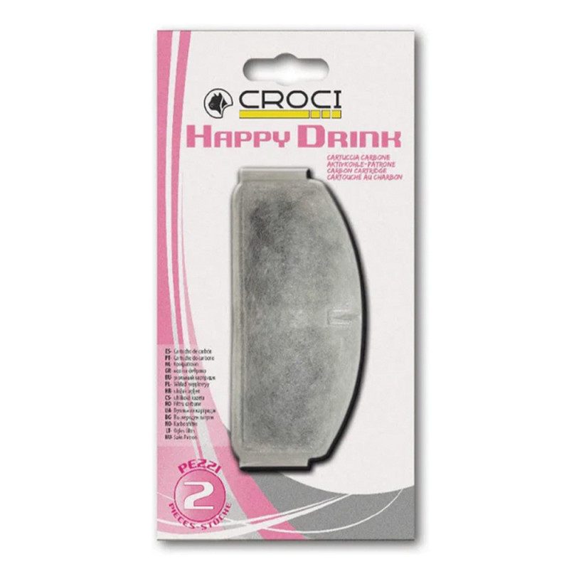 Фільтр карбоновий CROCI для фонтана для котів Happy Drink, 2 шт.