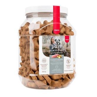 Mera good snacks pure sensitive Truthahn &amp; Kartoffel снеки для чутливих собак із індичкою та картоплею, 600 гр