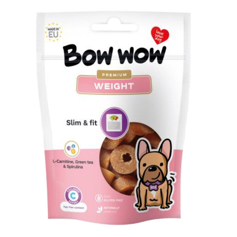 Ласощі  для собак "Bow wow" 60гр, Weight  снеки,з проблемами надлишкової ваги