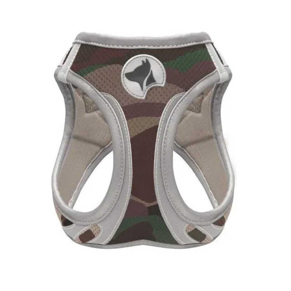 Шлея CROCI HIKING REFLECTIVE, мілітари, нейлон, M 41-46 см