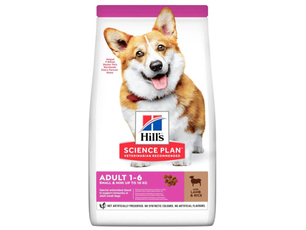 Хілс Hill's SP Canine Adult Small &amp; Miniature Lamb сухий корм з ягнятком для собак вагою до 10 кг від 1 до 6 років, 1,5 кг