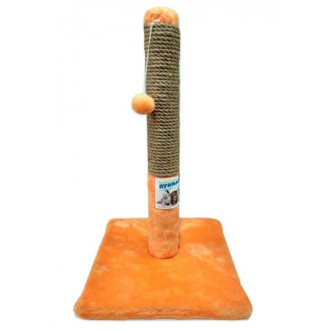 Драпак - стовпчик  на підставці (джут) "Пухнастики"   руда  30/55 см.