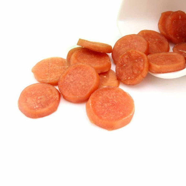 Ласощі "Селянські Смаколики"для собак,курячі cирні медальйони сушені , 3см, 500г