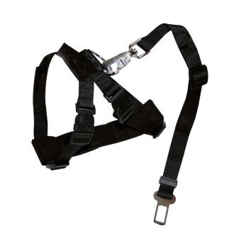 Шлея CROCI Harness Safety Belt, безпеки, чорна, XS, 20-50 см
