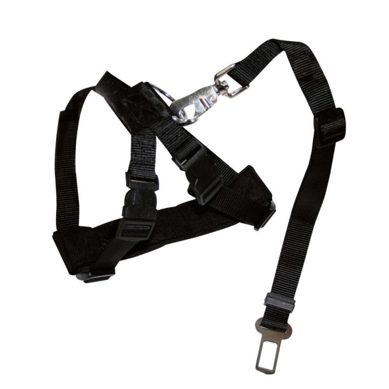 Шлея CROCI Harness Safety Belt, безпеки, чорна, XS, 20-50 см