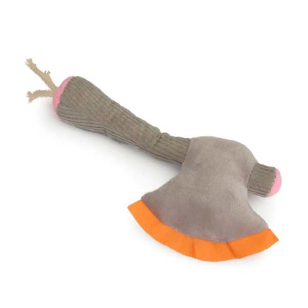 Іграшка для собак CAMON сокирка плюшева з пищалкою, 16 см