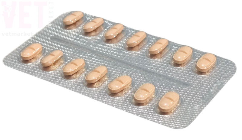 Банацеп Вет 20 мг Calier Banacep Vet 20 mg при серцевій застійній недостатності у собак, вагою більше 20 кг, 14 таблеток