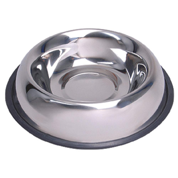 Миска TETRAPET з нержавіючої сталі на гумці, 0,75л /16 см